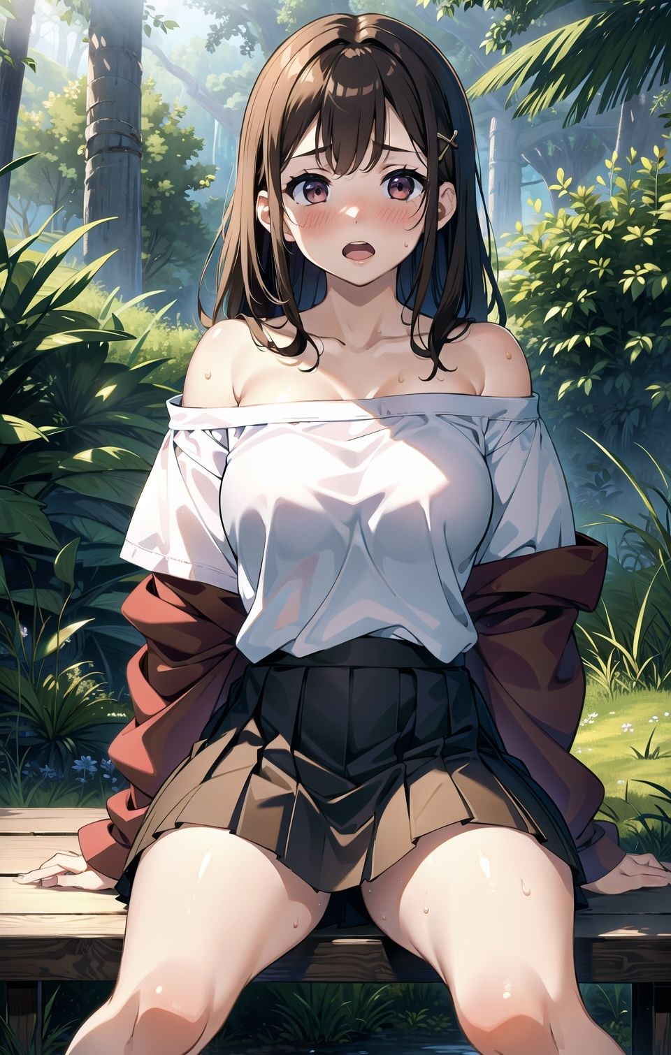 森の中でお兄ちゃんに襲われる直前の魔法使いの妹ちゃん！ サンプル4ページ目