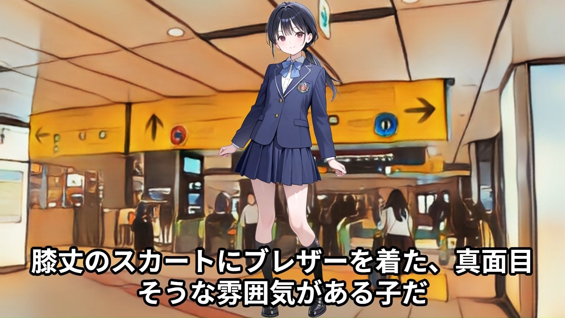 【羞恥体験告白】穢れを知らない新入生の女子学生を通学初日の満員電車で蹂躙した話（前編） サンプル1ページ目