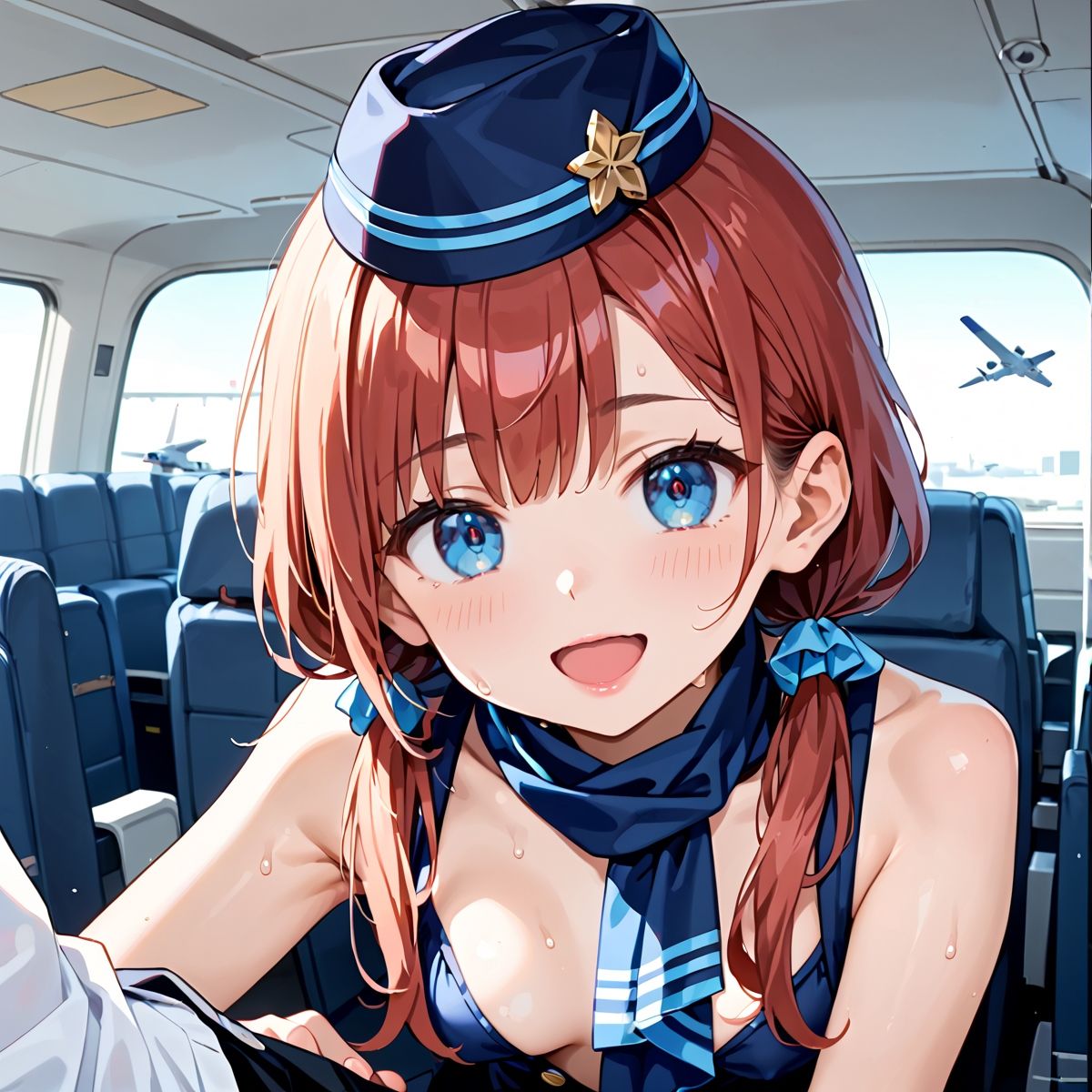 魅惑の機内サービス！HなCAさんとイくまでロングフライト！？vol.7 サンプル1ページ目