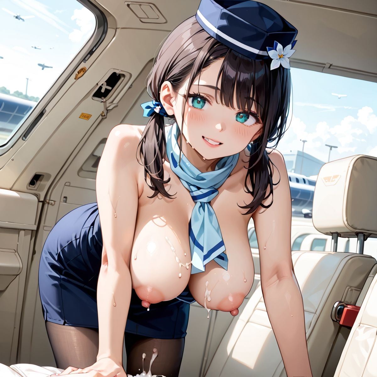 魅惑の機内サービス！HなCAさんとイくまでロングフライト！？vol.8 サンプル1ページ目