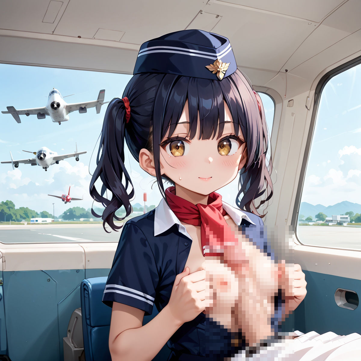 魅惑の機内サービス！HなCAさんとイくまでロングフライト！？vol.8 サンプル6ページ目