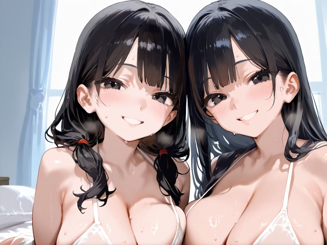 俺を誘ってくる爆乳姉妹に種付けSEXを繰り返す サンプル6ページ目