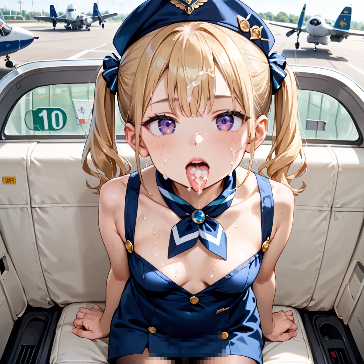 魅惑の機内サービス！HなCAさんとイくまでロングフライト！？vol.9 サンプル5ページ目