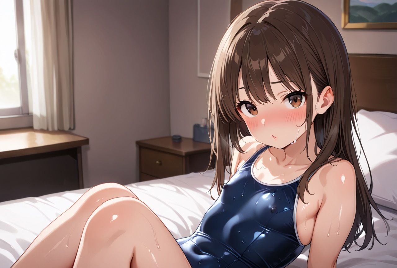 爆乳女子校生とスク水で生ハメ！ サンプル8ページ目