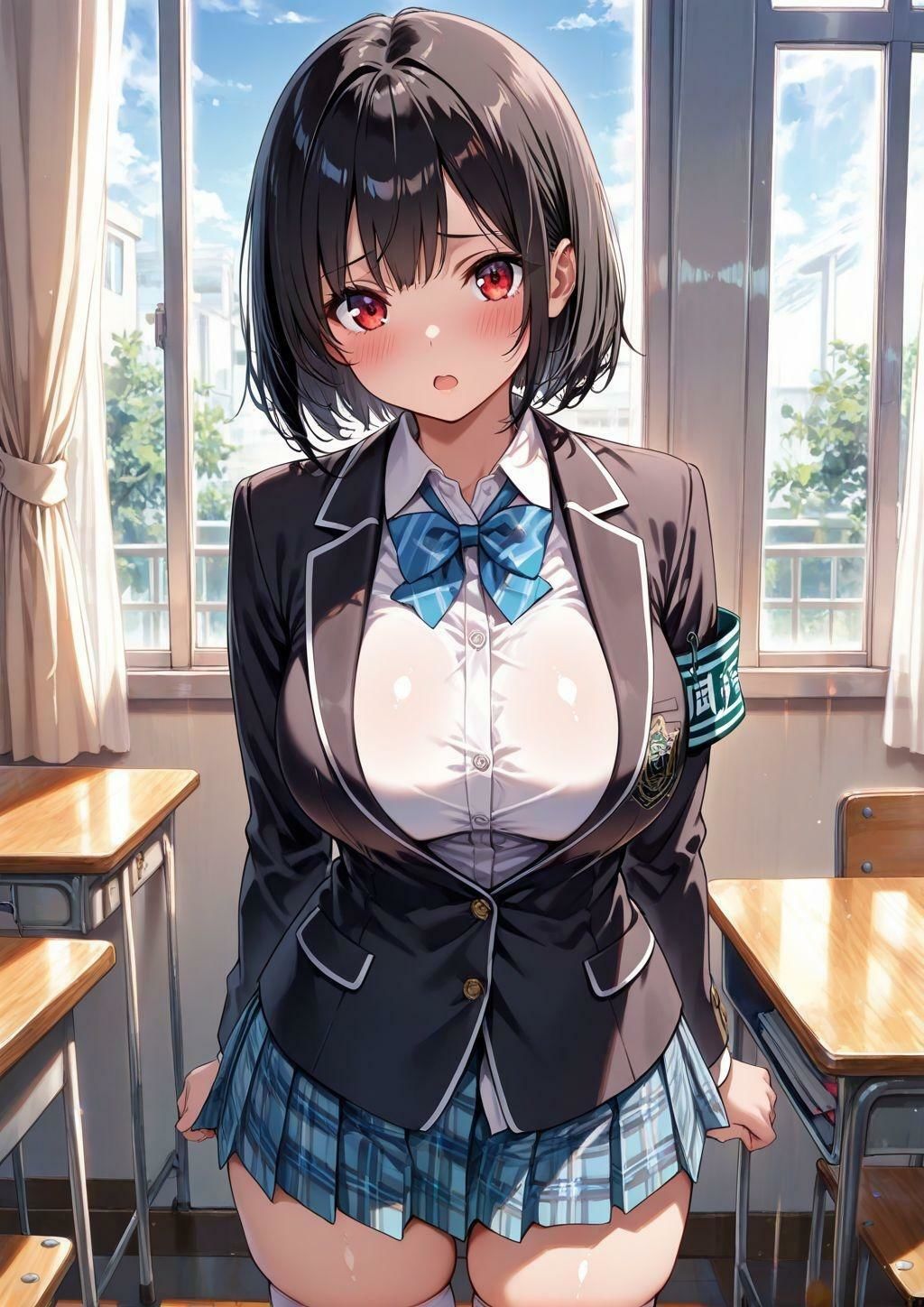 放課後、鍵のかかった教室で サンプル2ページ目
