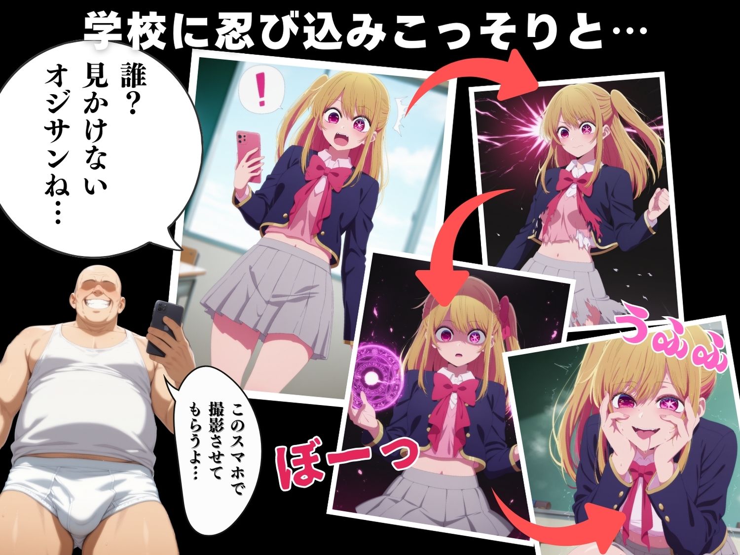 【催●・寝取られ・妊娠】推し●子  星● 瑠美衣 サンプル2ページ目