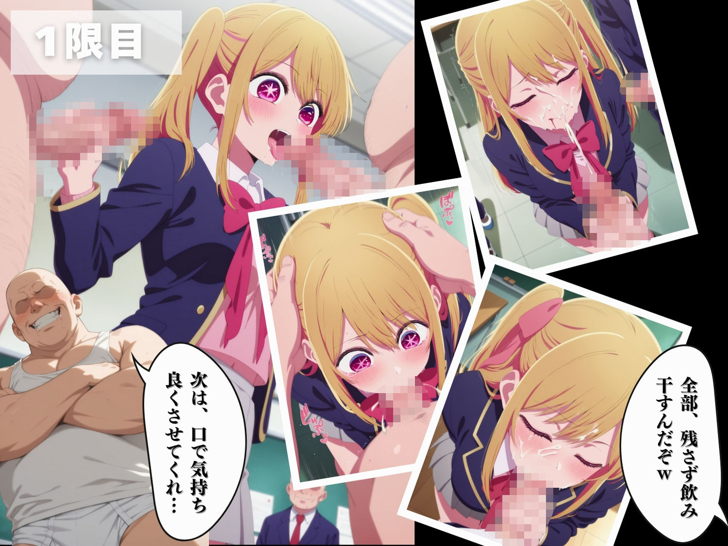 【催●・寝取られ・妊娠】推し●子  星● 瑠美衣 サンプル4ページ目