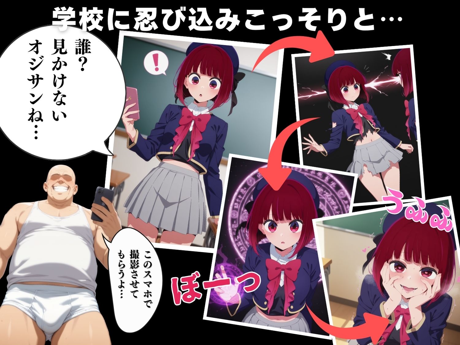 【催●・寝取られ・妊娠】推し●子  有● かな サンプル2ページ目