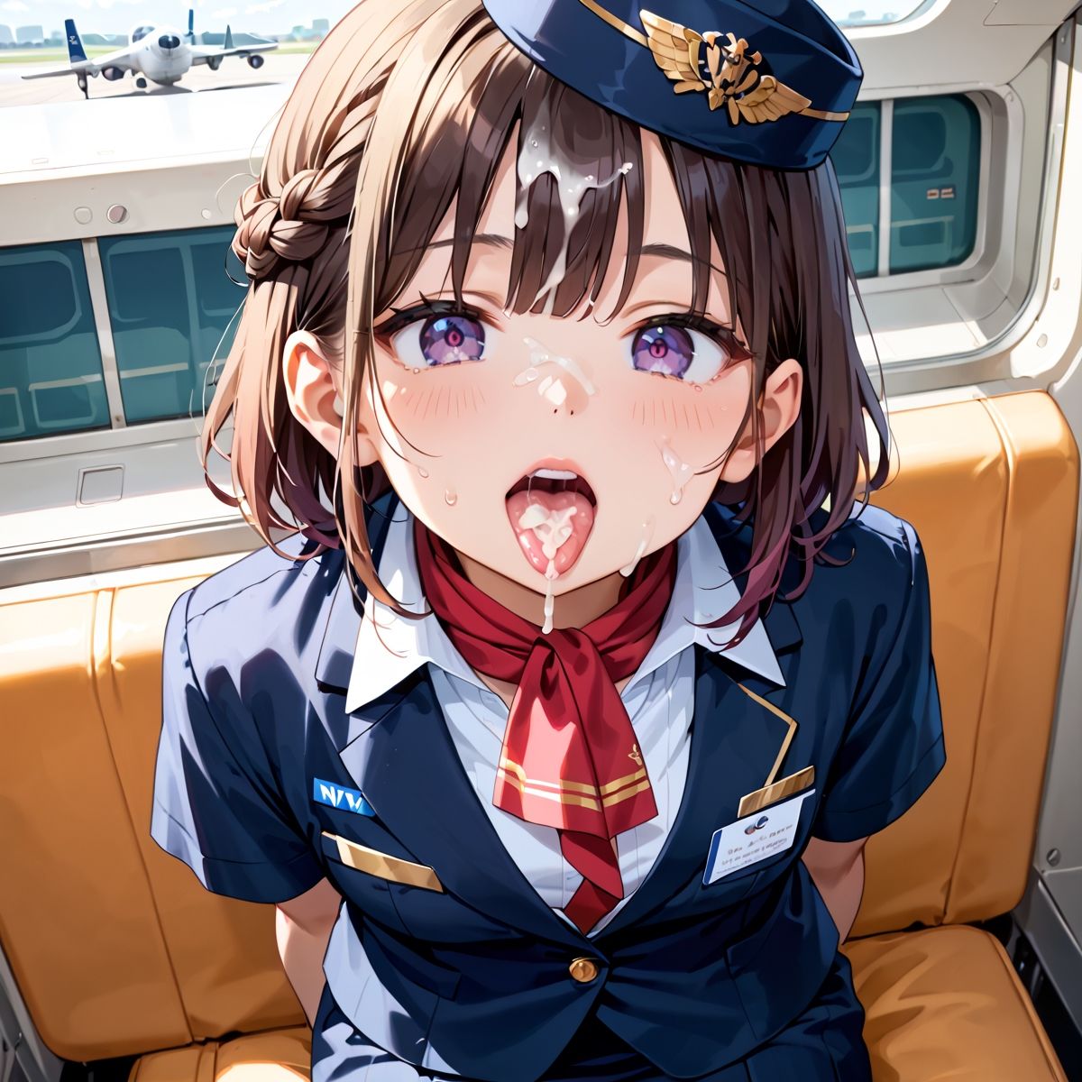 魅惑の機内サービス！HなCAさんとイくまでロングフライト！？vol.16 サンプル1ページ目