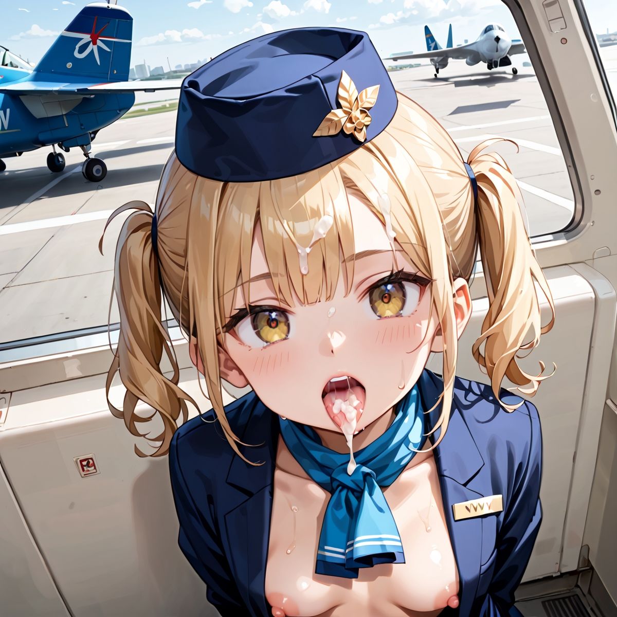 魅惑の機内サービス！HなCAさんとイくまでロングフライト！？vol.17 サンプル1ページ目