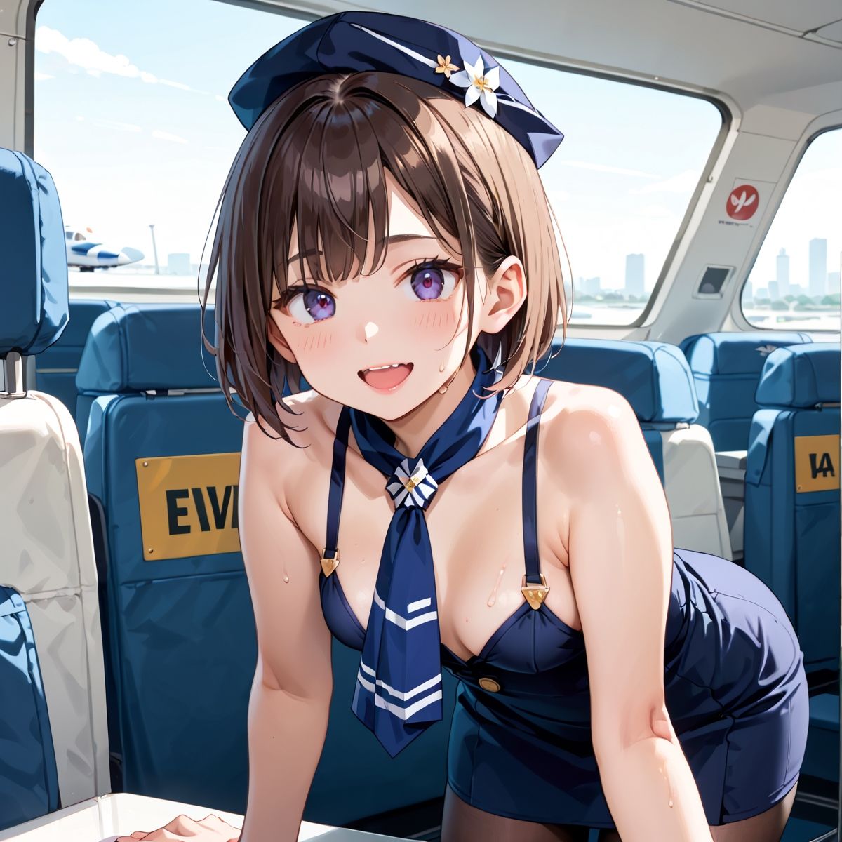 魅惑の機内サービス！HなCAさんとイくまでロングフライト！？vol.17 サンプル6ページ目