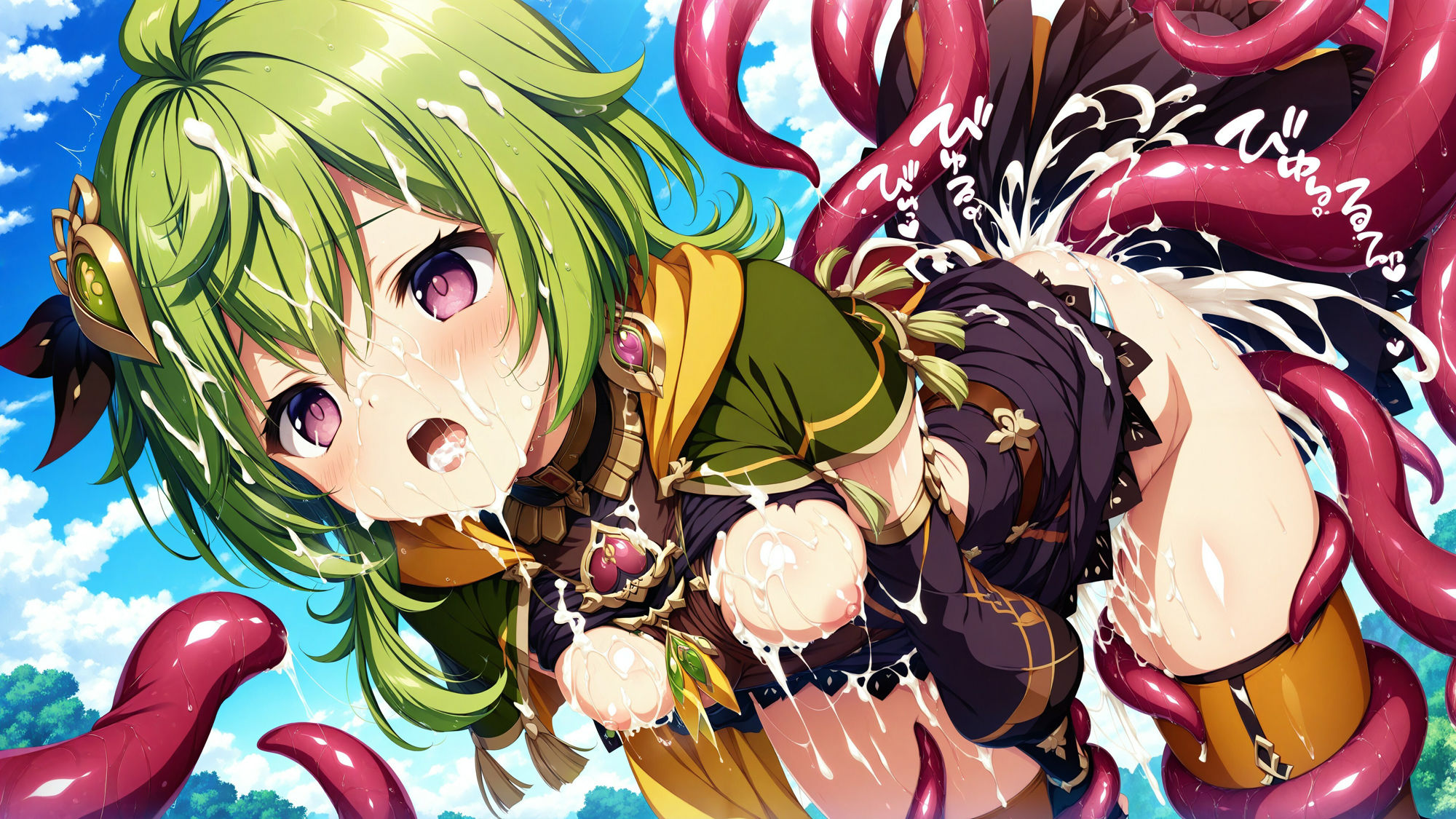 触手に囚われた少女達 〜原神編〜 Vol.3 サンプル1ページ目