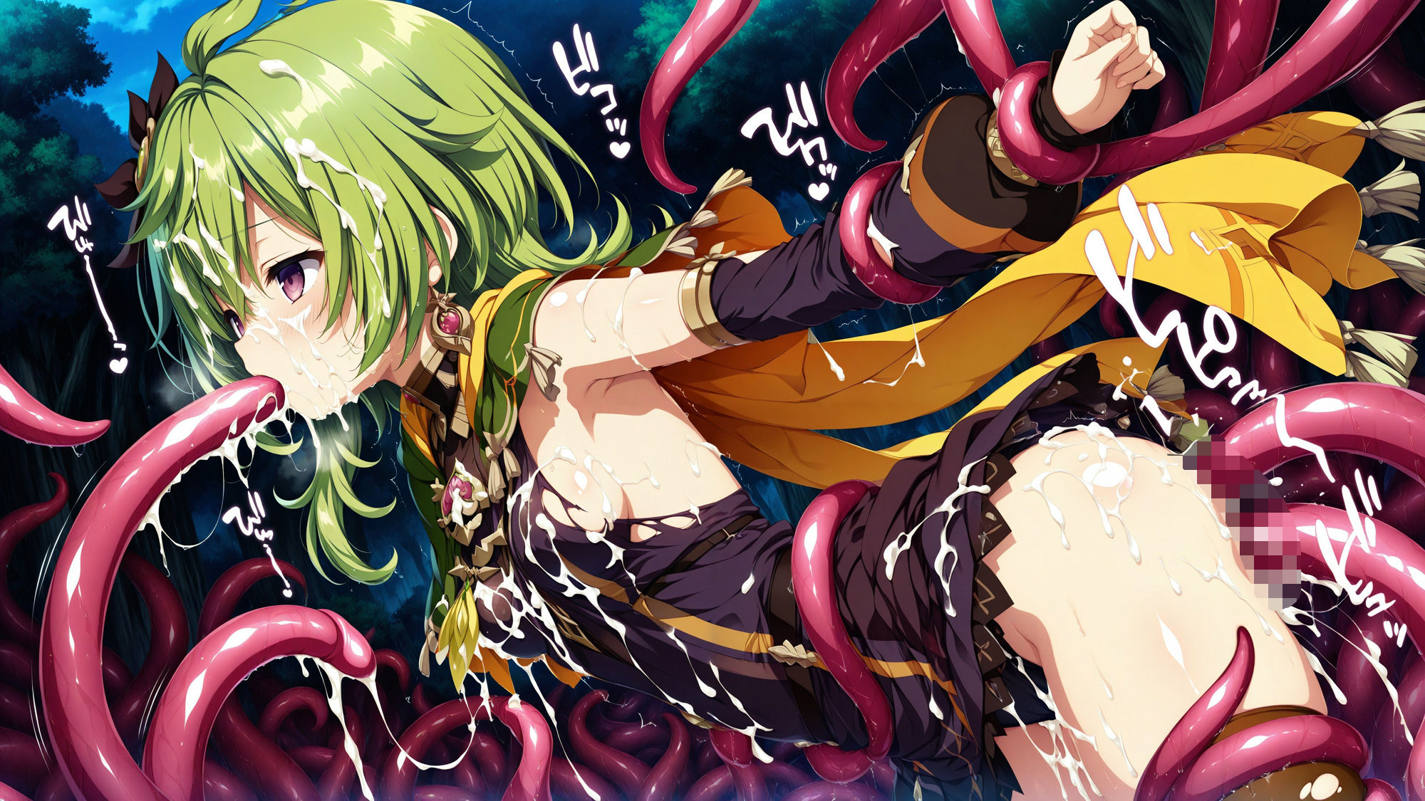 触手に囚われた少女達 〜原神編〜 Vol.3 サンプル2ページ目