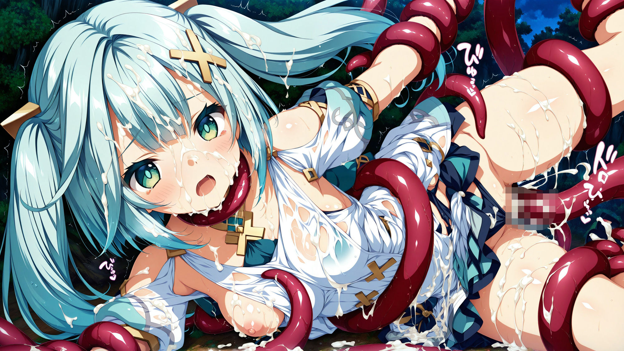 触手に囚われた少女達 〜原神編〜 Vol.3 サンプル3ページ目