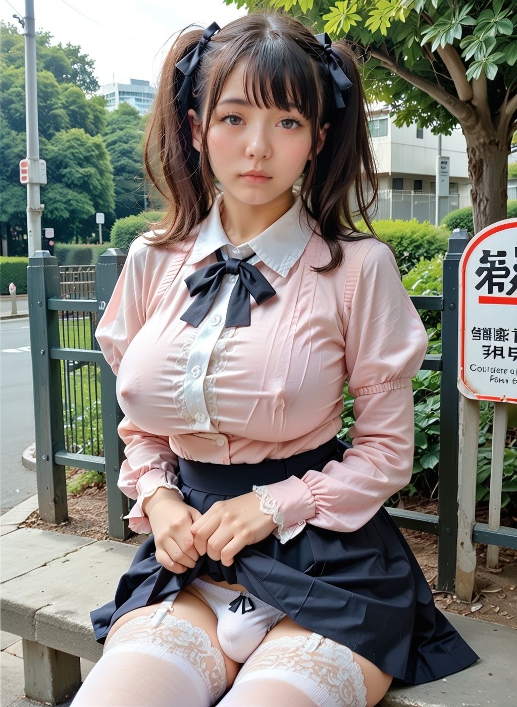 超絶リアル！！地雷系ツインテールフリフリ大量射精！！おとこの娘・ふたなりCG集 NO.7【アナル、スカート抑え、もっこり、兜合わせ、貞操帯】109枚 サンプル5ページ目