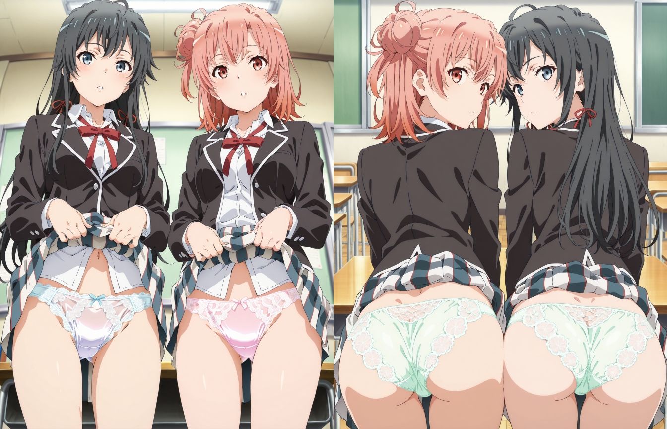 奉仕部のパンツ サンプル1ページ目