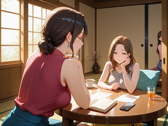 若妻だらけの町内会は誘惑だらけ！ドスケベ若妻がハメを外し過ぎてまさかのハーレム大乱交！ サンプル1ページ目