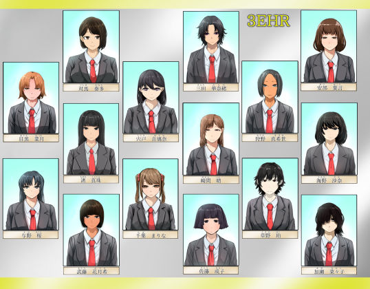 クラスメイトにフェラしてもらった（3Eのみんな） サンプル2ページ目