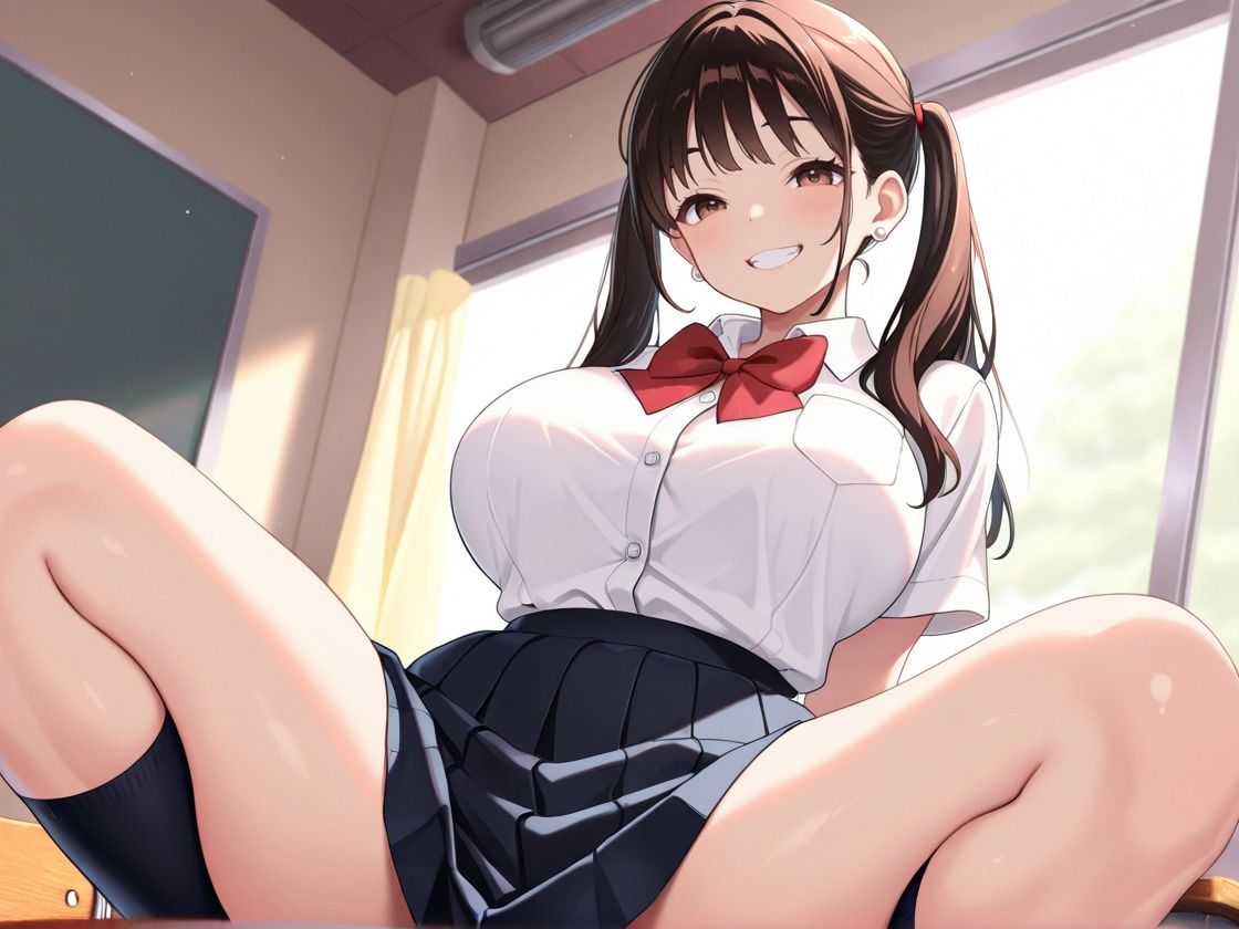 生ハメ:爆乳女子校生の制服を脱がして種付け授業 サンプル5ページ目