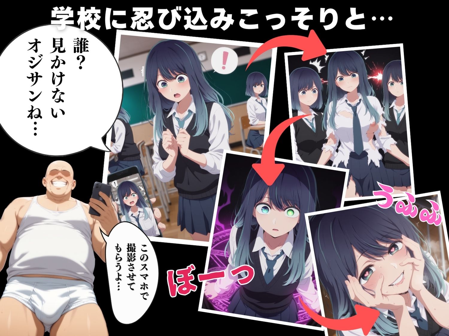 【催●・寝取られ・妊娠】推し●子  黒● あかね サンプル2ページ目