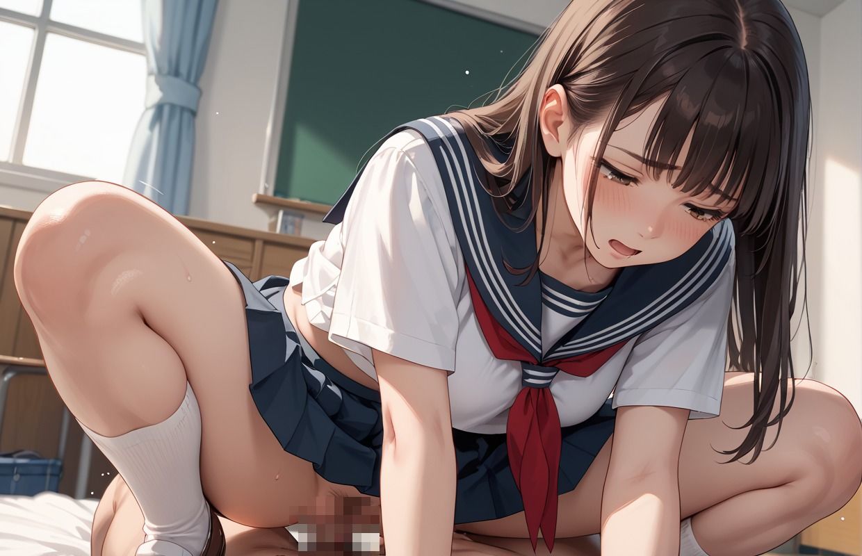 女子○校生、大好きな先輩との青春初体験 サンプル1ページ目
