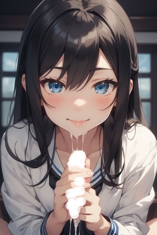 虹かけ誌  艦隊これくしょん  イラスト集25 朝潮    司令官が出すと言うなら、この朝潮、いつまでも抜く覚悟です！ サンプル3ページ目