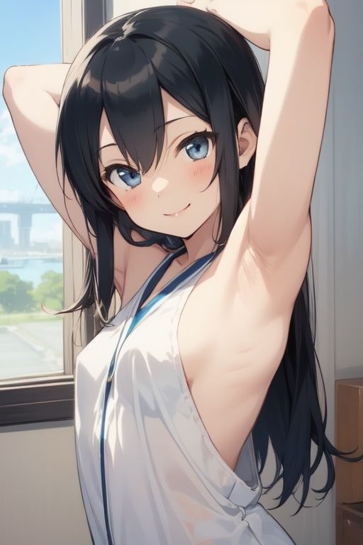 虹かけ誌  艦隊これくしょん  イラスト集25 朝潮    司令官が出すと言うなら、この朝潮、いつまでも抜く覚悟です！ サンプル4ページ目