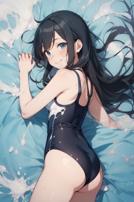 虹かけ誌  艦隊これくしょん  イラスト集25 朝潮    司令官が出すと言うなら、この朝潮、いつまでも抜く覚悟です！ サンプル6ページ目