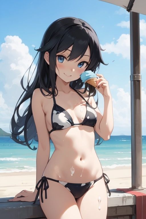 虹かけ誌  艦隊これくしょん  イラスト集25 朝潮    司令官が出すと言うなら、この朝潮、いつまでも抜く覚悟です！ サンプル8ページ目