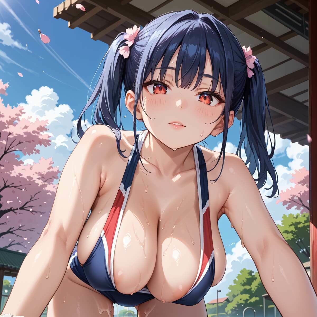 桜舞うグランドでブルマ少女でエッチ！5たっぷり200枚★ サンプル3ページ目