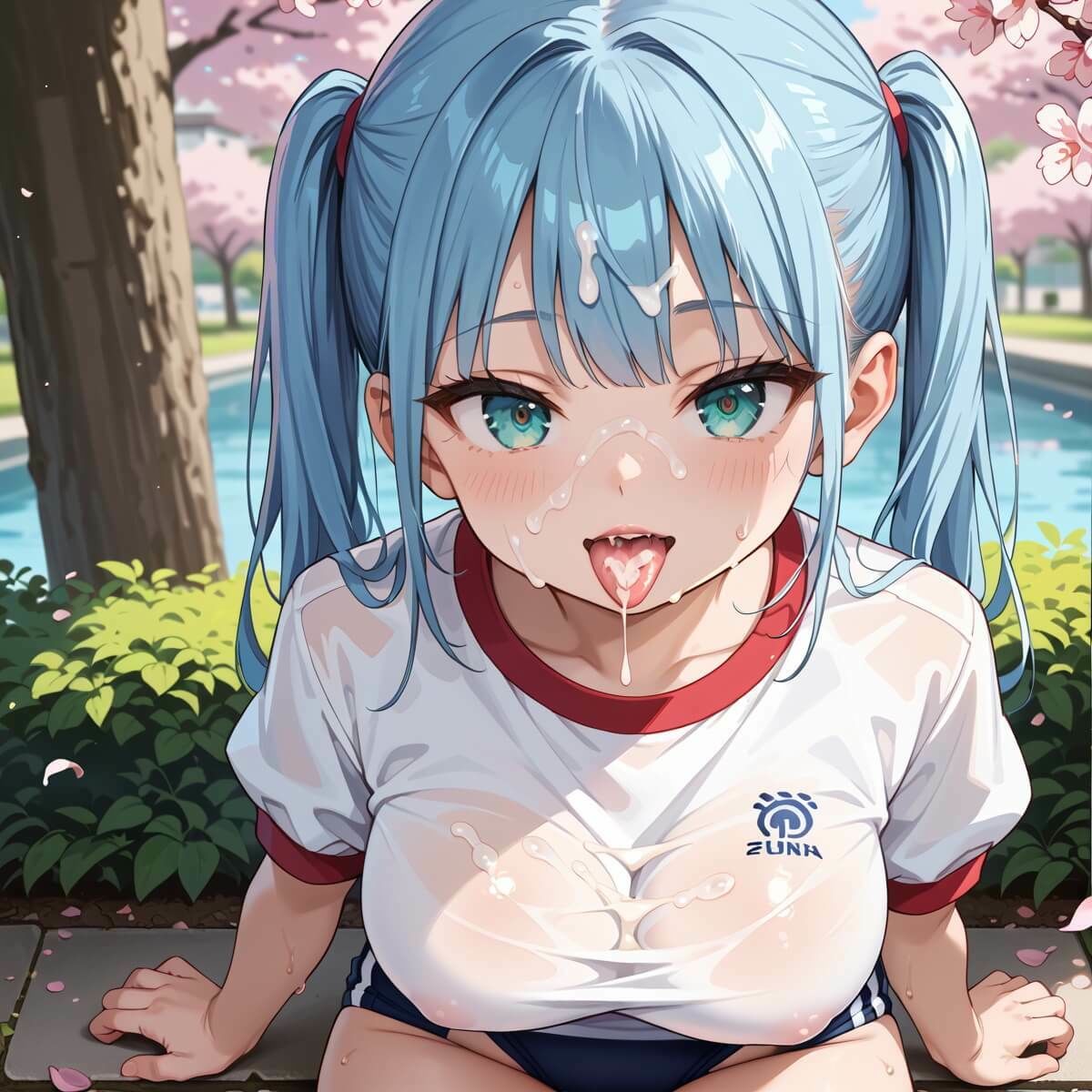 桜舞うグランドでブルマ少女でエッチ！5たっぷり200枚★ サンプル6ページ目