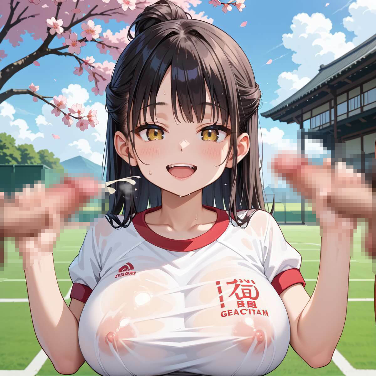 桜舞うグランドでブルマ少女でエッチ！5たっぷり200枚★ サンプル9ページ目