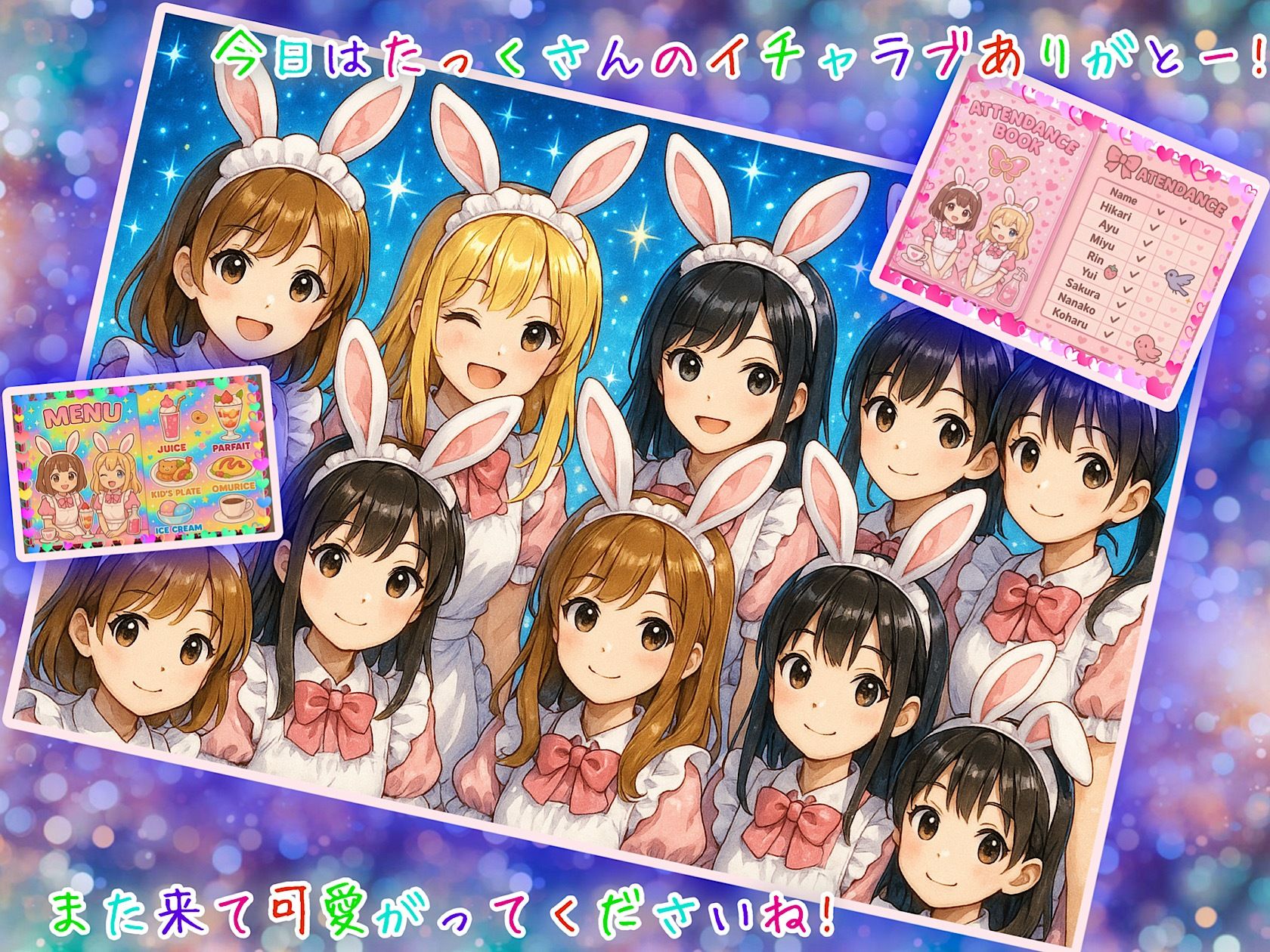 学校、親には絶対！内緒、女子校生バニーカフェ裏バイト！〜お客様、ご注文のJ◯おま◯こです！〜 サンプル7ページ目