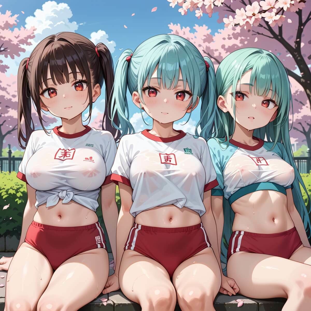 桜舞うグランドでブルマ少女でエッチ！8たっぷり200枚★ サンプル6ページ目