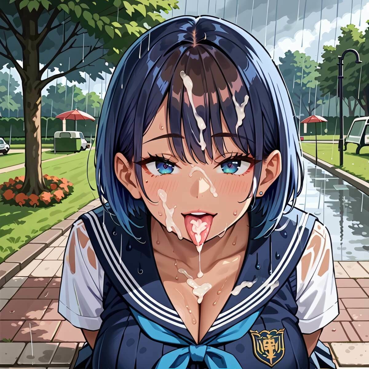 雨に濡れたエロいギャル〜張り付く服を脱がせたい！8〜まんぞく180枚！ サンプル7ページ目