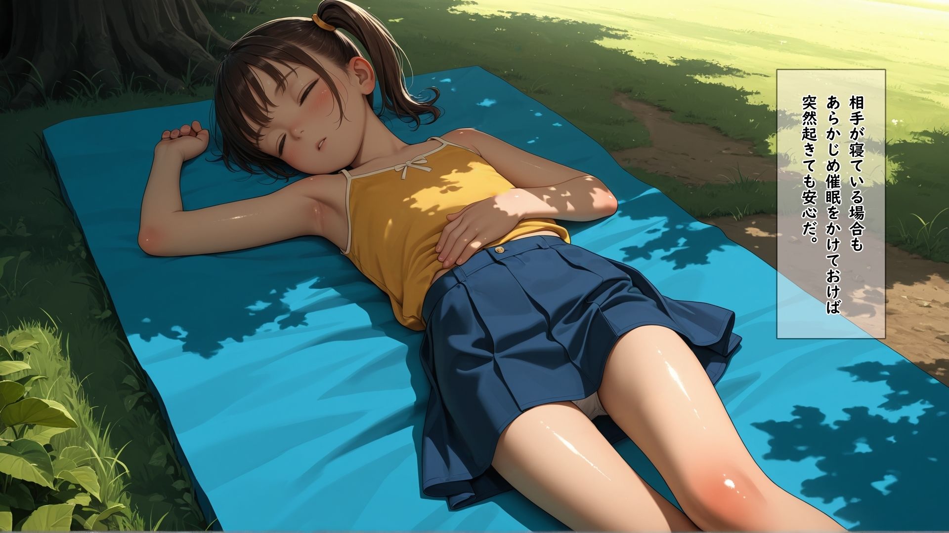知らないオジに催●でパンツを脱がされ可愛いすじまんに電マを当てられ続けて何回イってもやめてもらえない女の子 サンプル5ページ目