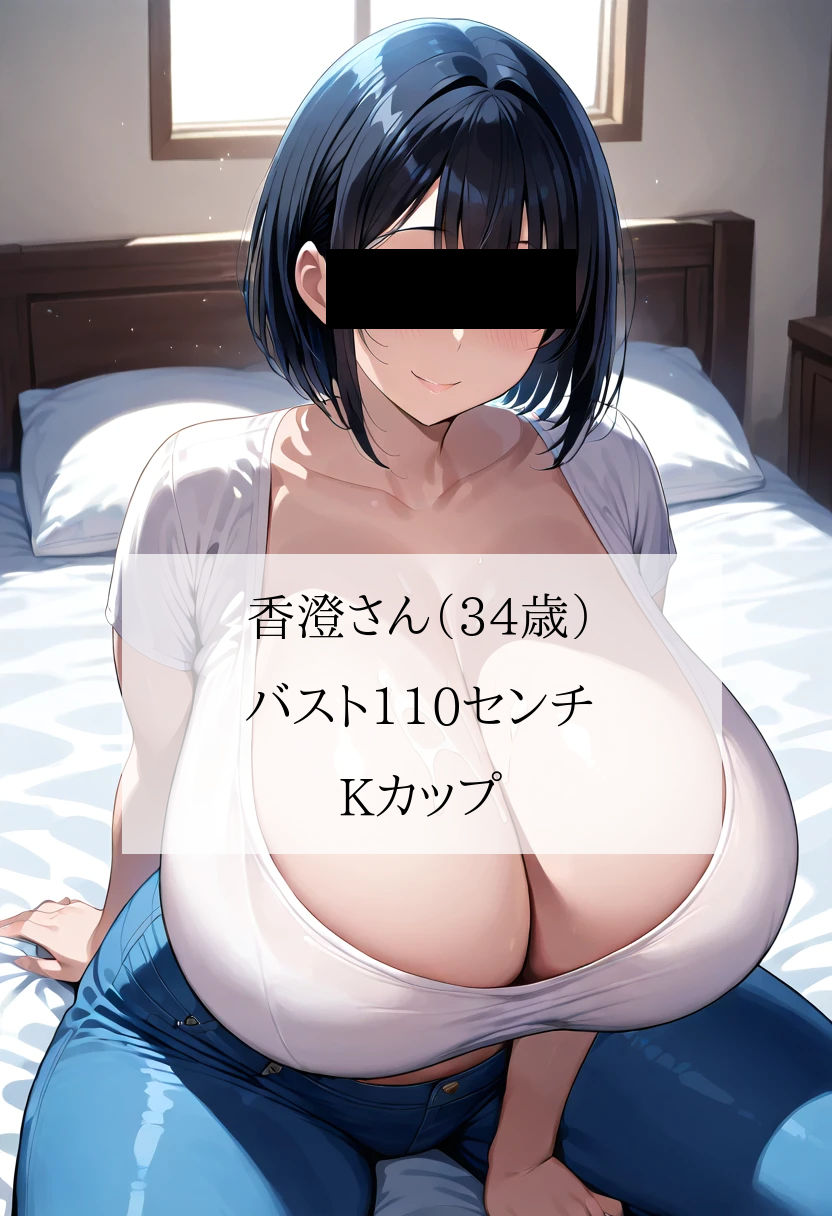 ぱつぱつジーンズ姿の爆乳むちむち人妻が一番エッチだよね＜香澄さん編＞ サンプル1ページ目