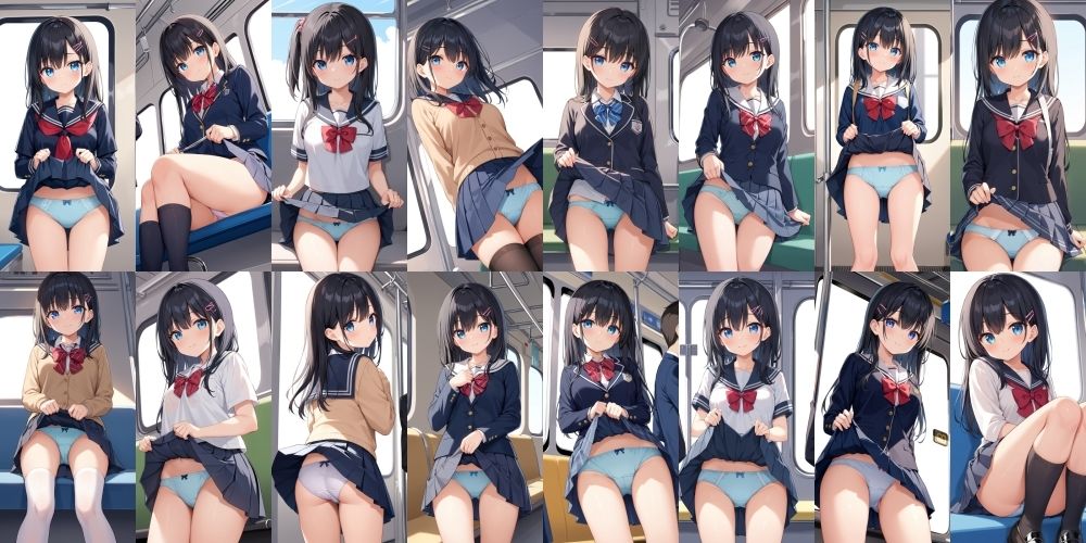 電車パンチラ【500枚】 サンプル6ページ目