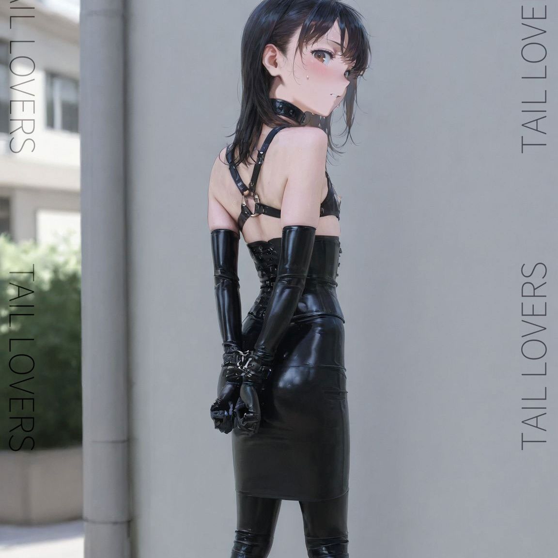 地味系彼女とハーネス下着｜Hidden Latex Bra and Plugs【353枚】 サンプル4ページ目