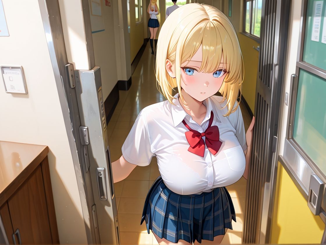 性処理当番 女子校生ハーレム編 当番は二人で男子の性処理に対応し、満足度が上がる工夫をしてください サンプル1ページ目