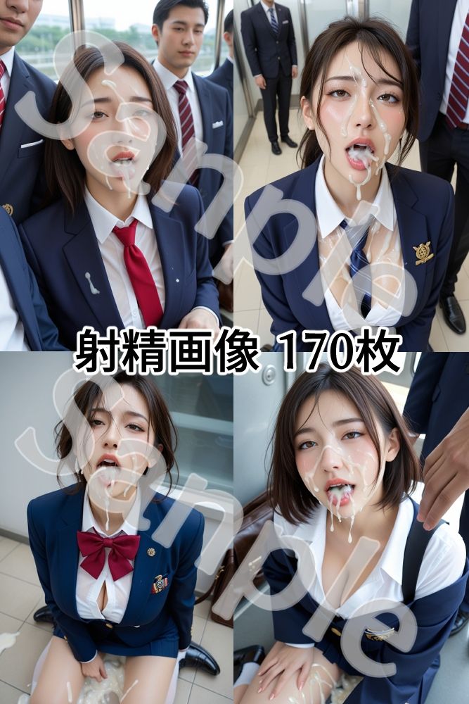 JK ブレザー女子校生  精子まみれの日常 《通学電車 編》vol.2 サンプル4ページ目
