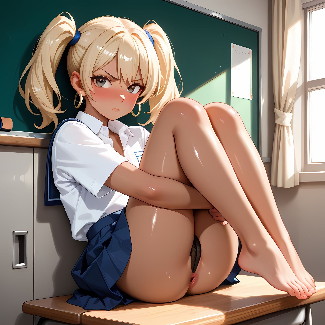 【110枚】放課後アナル見せつけクラブvol.3 〜制服黒ギャル編〜 サンプル2ページ目