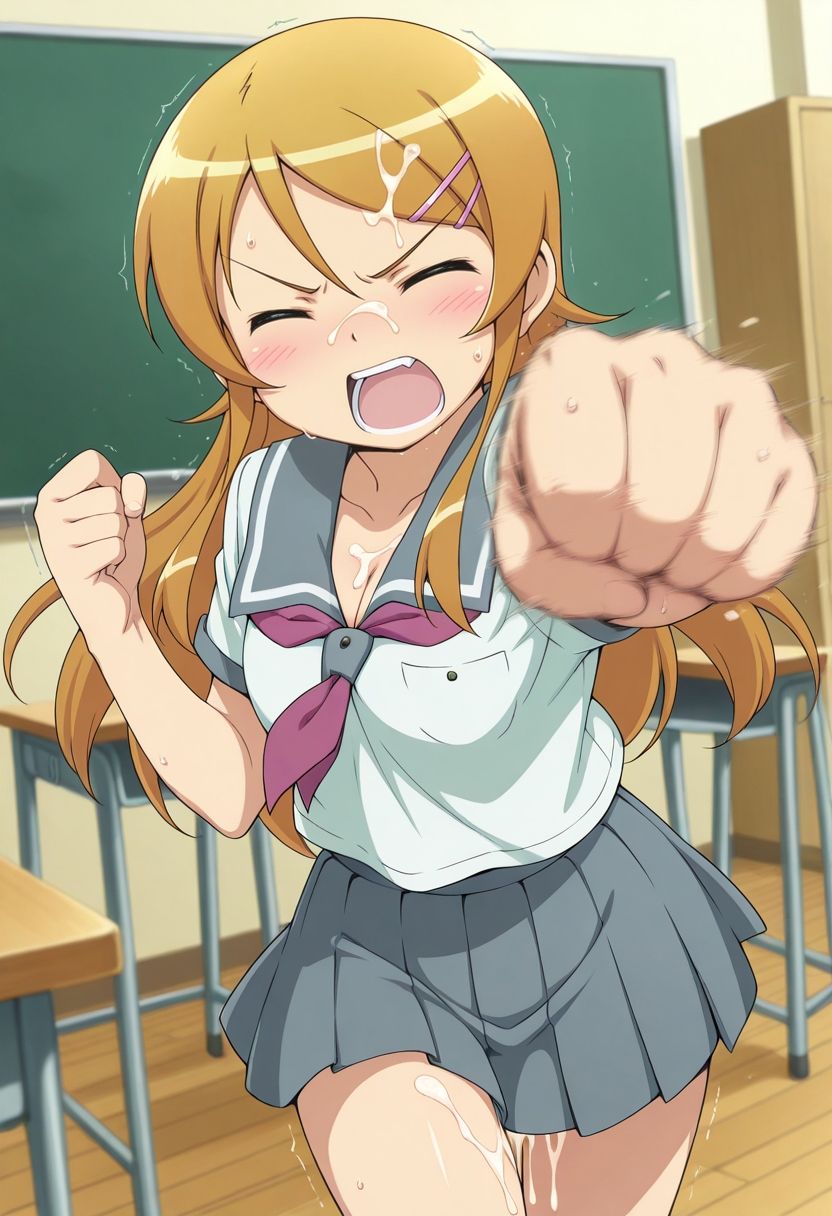 俺たちの性処理担当  -高坂桐乃（制服ver）- サンプル8ページ目