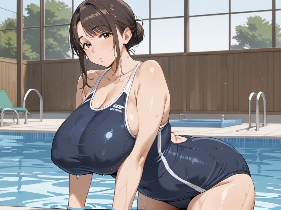 スク水の母親と禁断性交 サンプル1ページ目