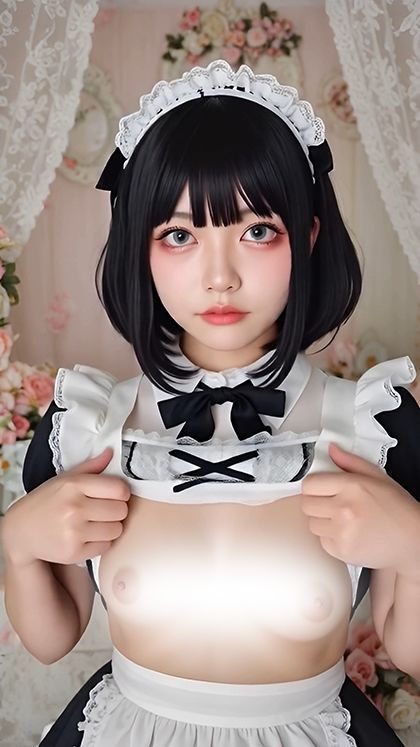 【動画】ぽろりメイド vol.3｜清楚25人のリアル脱衣モーション集〈やさしく、ゆるめる〉 サンプル1ページ目