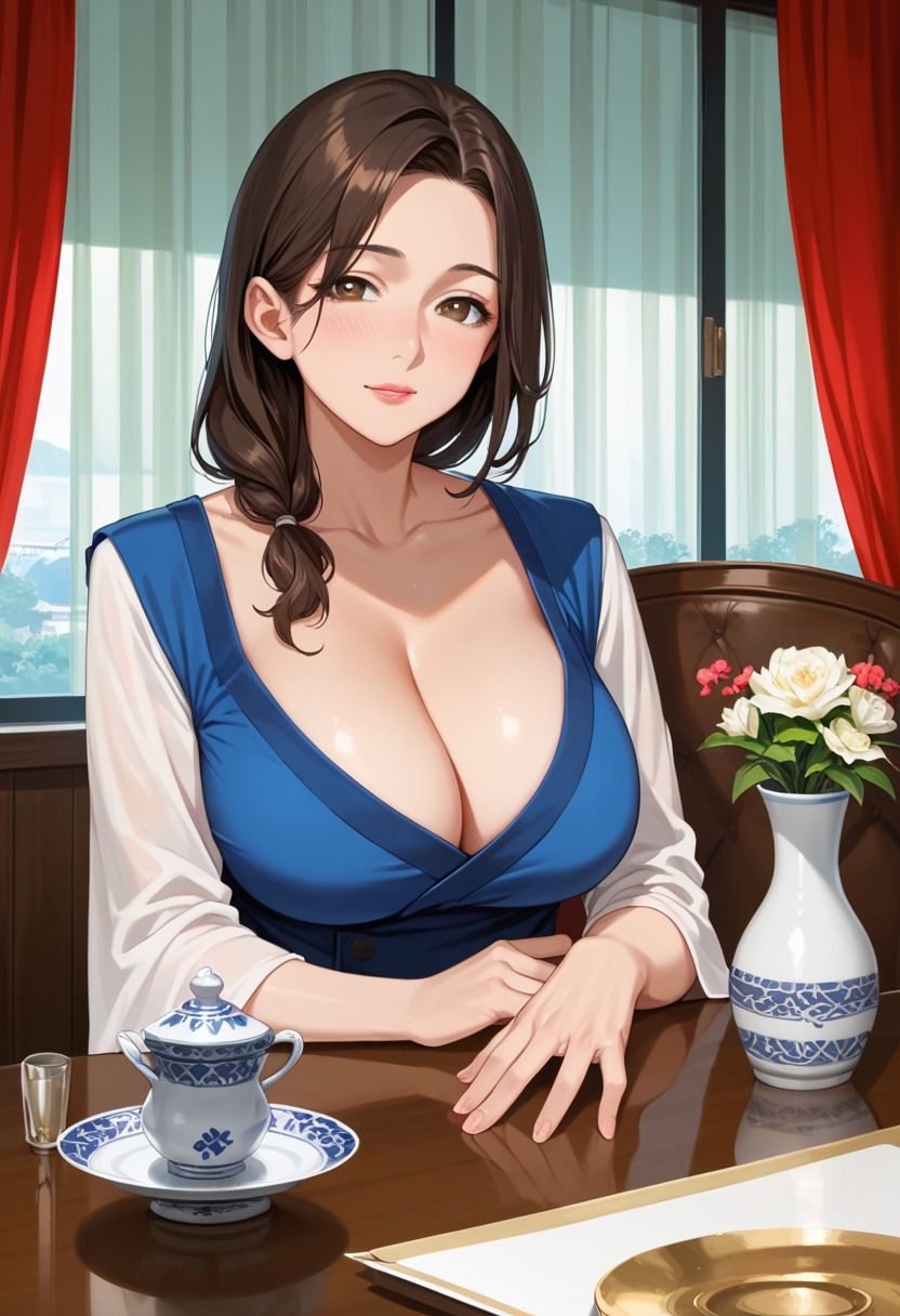 お隣の巨乳人妻と汗だくセックス サンプル1ページ目