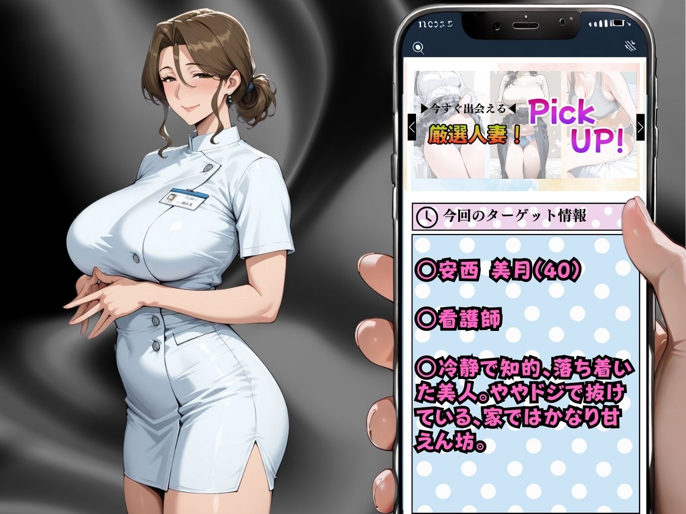 肉感人妻種付け〜でか乳看護師に淫乱逆診察 オホ顔決めてイキ狂う サンプル2ページ目