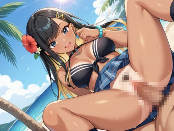水着を着たギャルと海で孕ませセックスする サンプル7ページ目