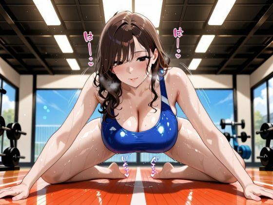 人妻スポブラ裂かれ、スパッツ破られ、ジムで即ハメ。〜「破かないで…っ、でも…止めて…」〜 サンプル4ページ目