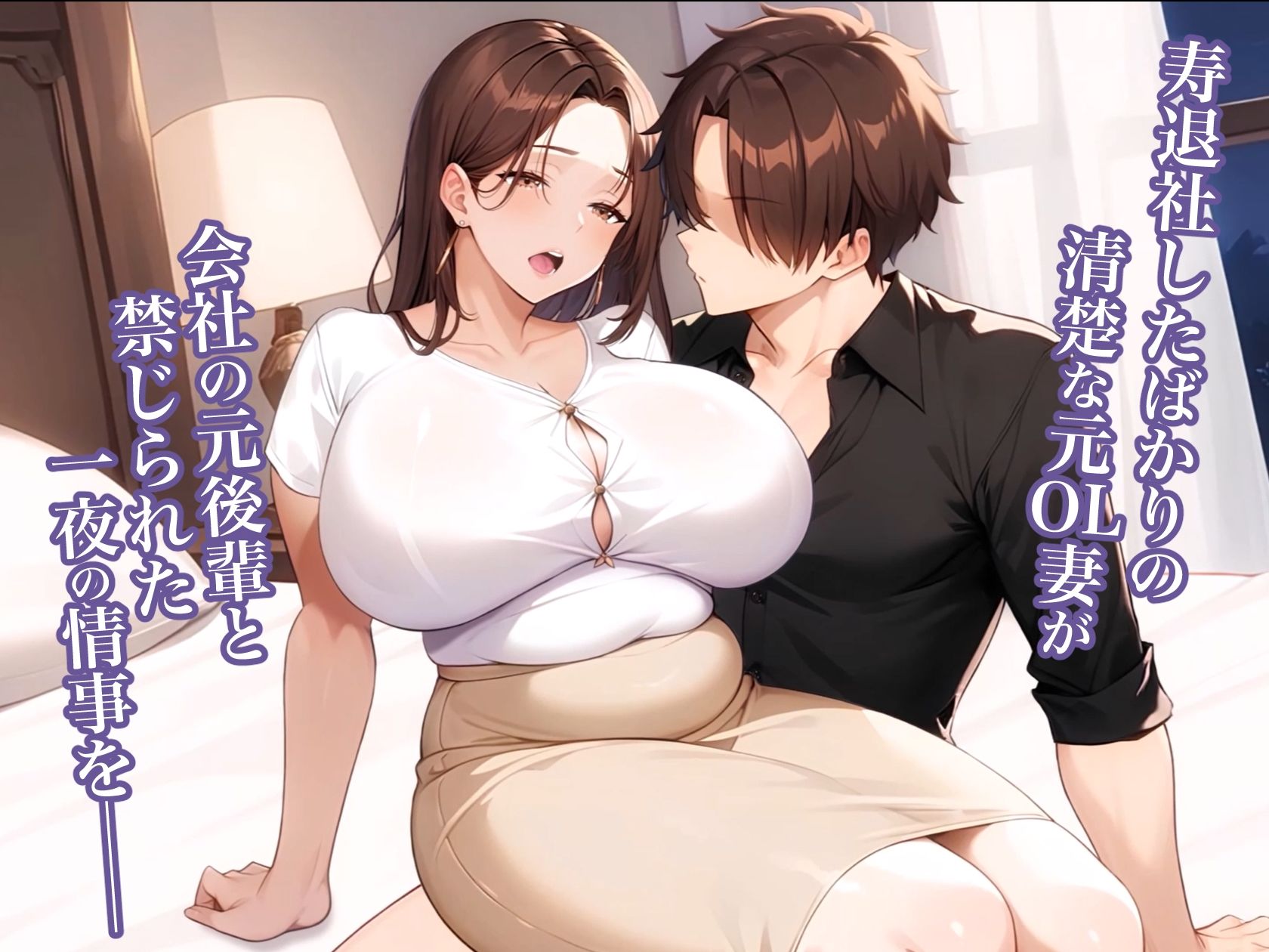 【Live2Dアニメ】元上司ムッチリ人妻の爆母乳一番搾り サンプル1ページ目